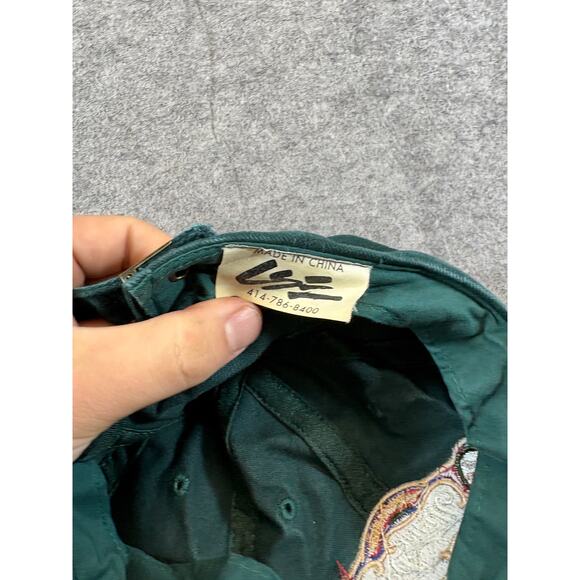 VINTAGE MLB Miller Park Milwaukee Brewers Hat Cap Mens One Size Green Baseball - Picture 6 of 6